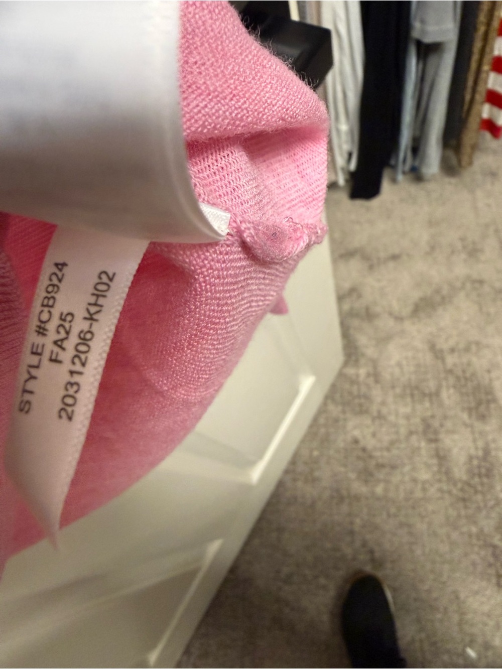 J. Crew Soft Pink Long-Sleeve Crewneck Top - Picture 6 of 7